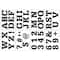 6 Pack: Alphabet Block Caps Stencils, 7" x 10" by Craft Smart®